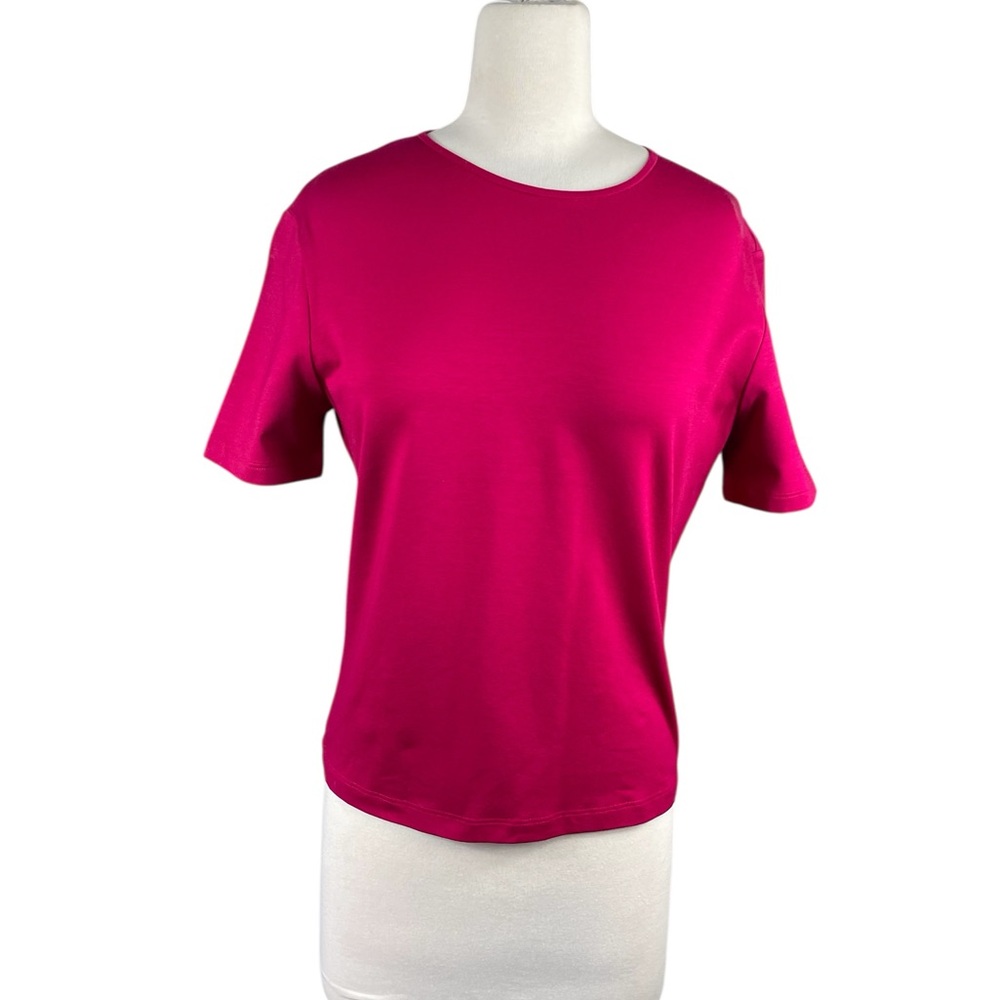 St. John Bold Pink Short Sleeve Tee, Size P